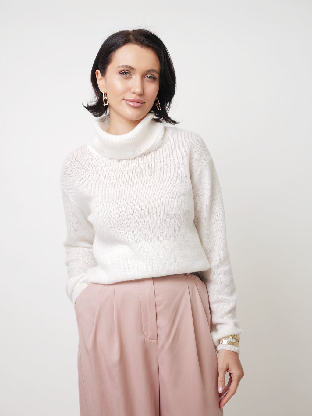 Kalhoty "Tencel" old pink