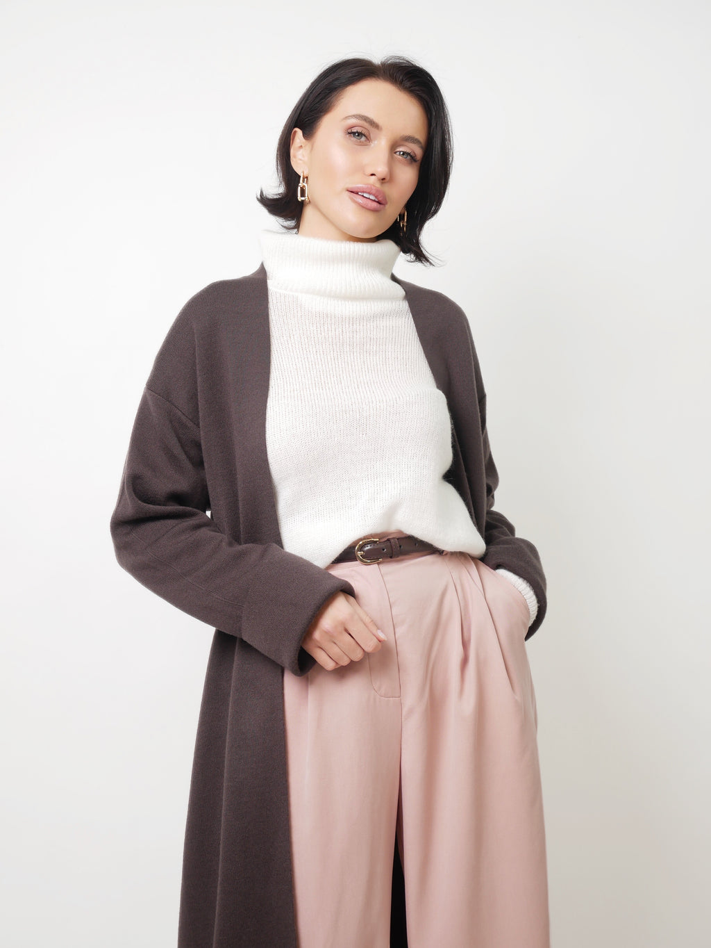Kalhoty "Tencel" old pink