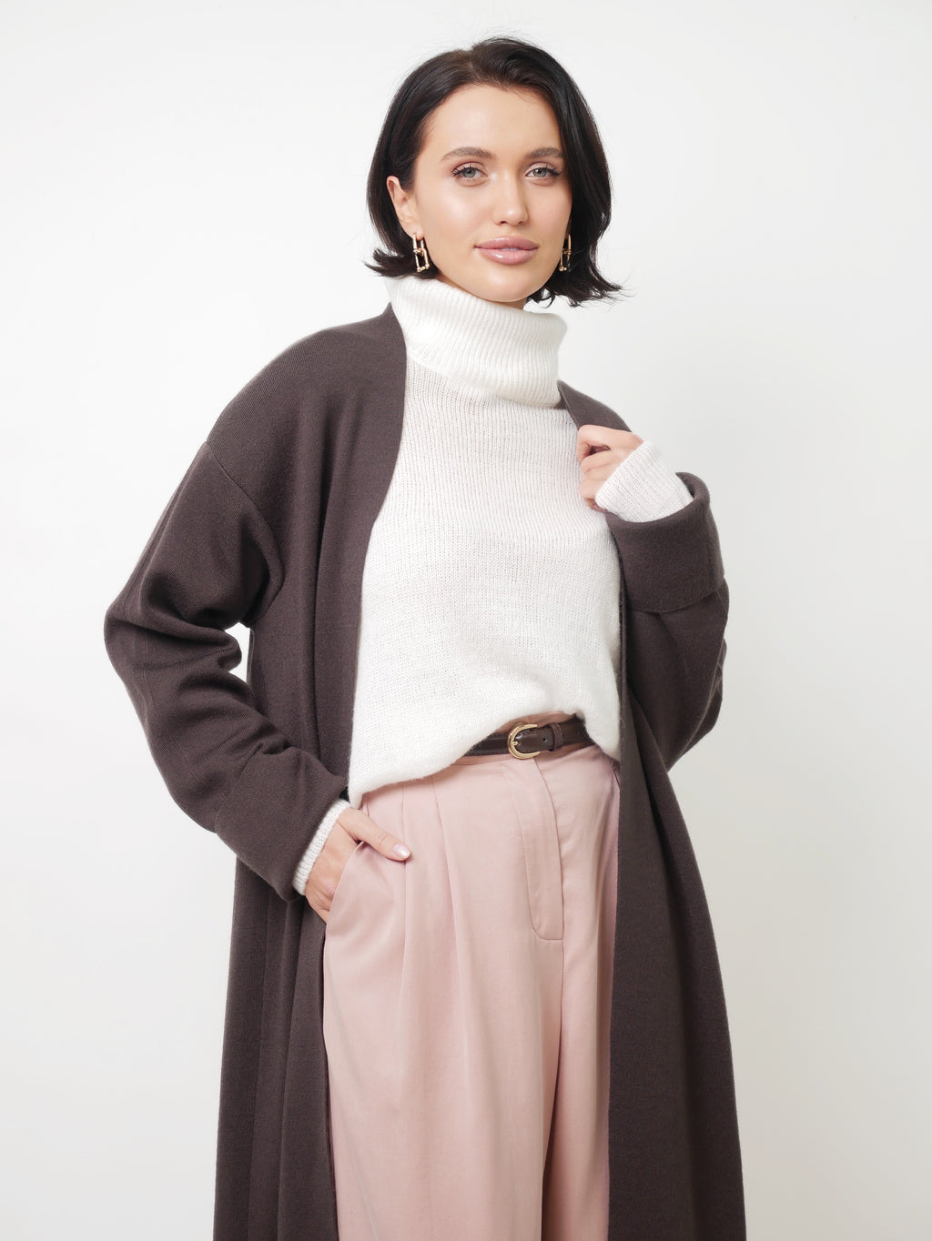 Kalhoty "Tencel" old pink