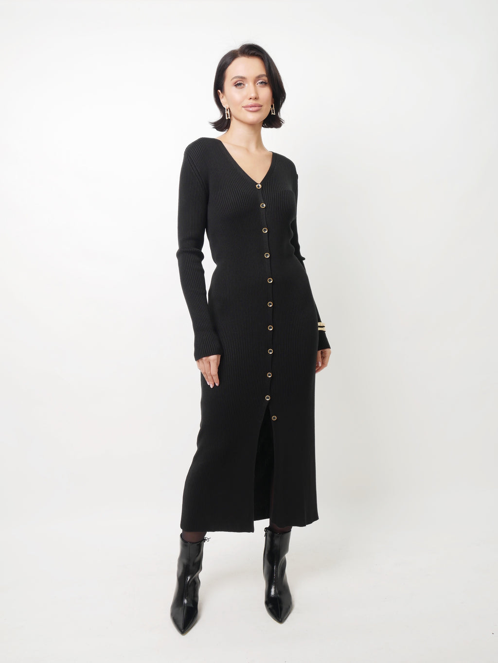 Šaty "Rib" black
