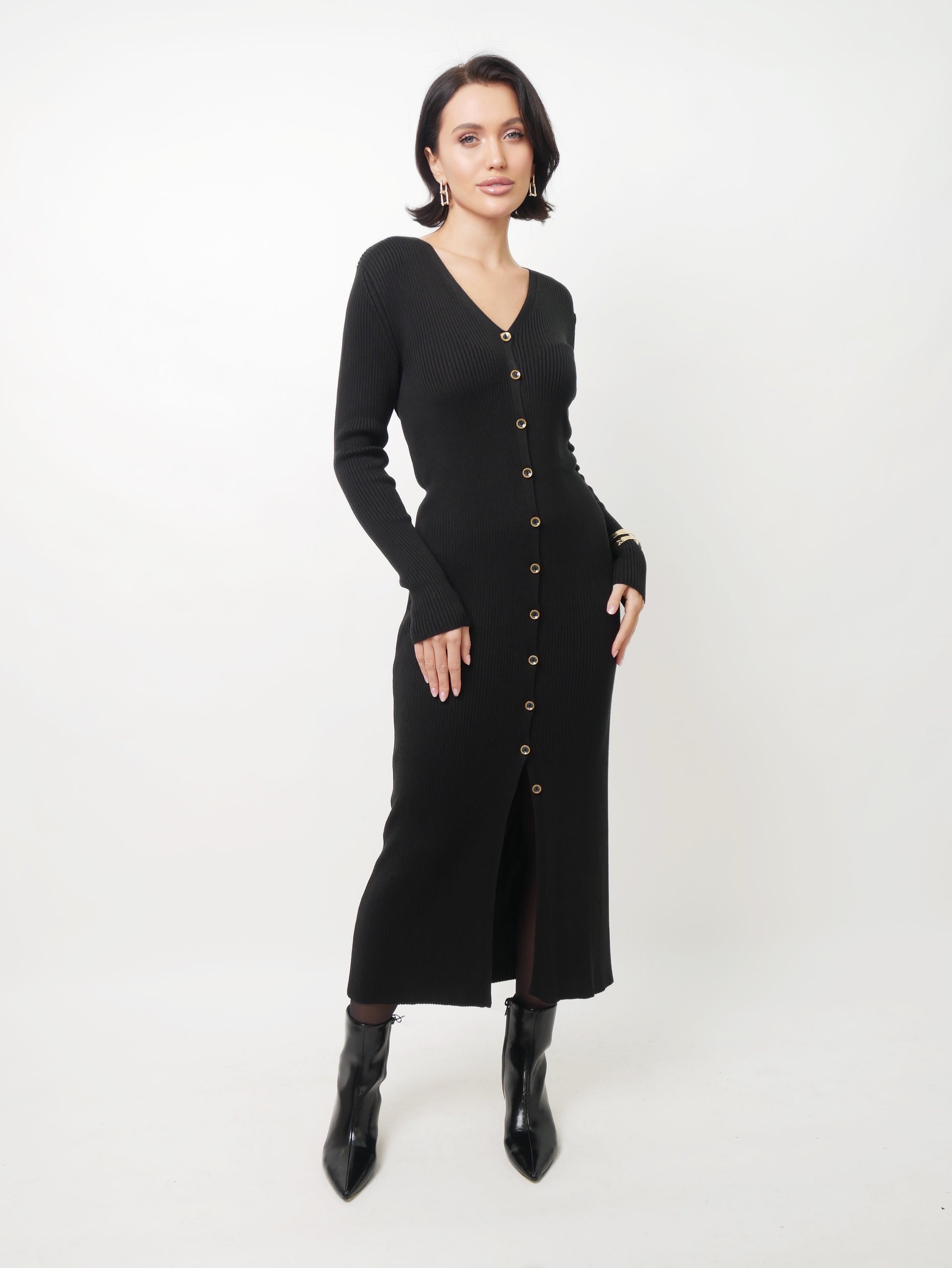 Šaty "Rib" black