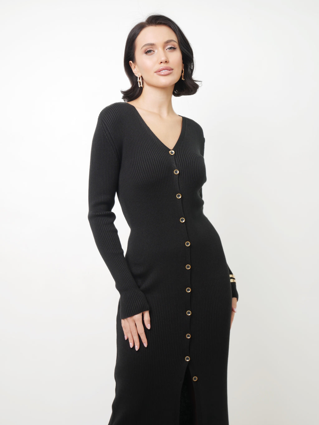 Šaty "Rib" black