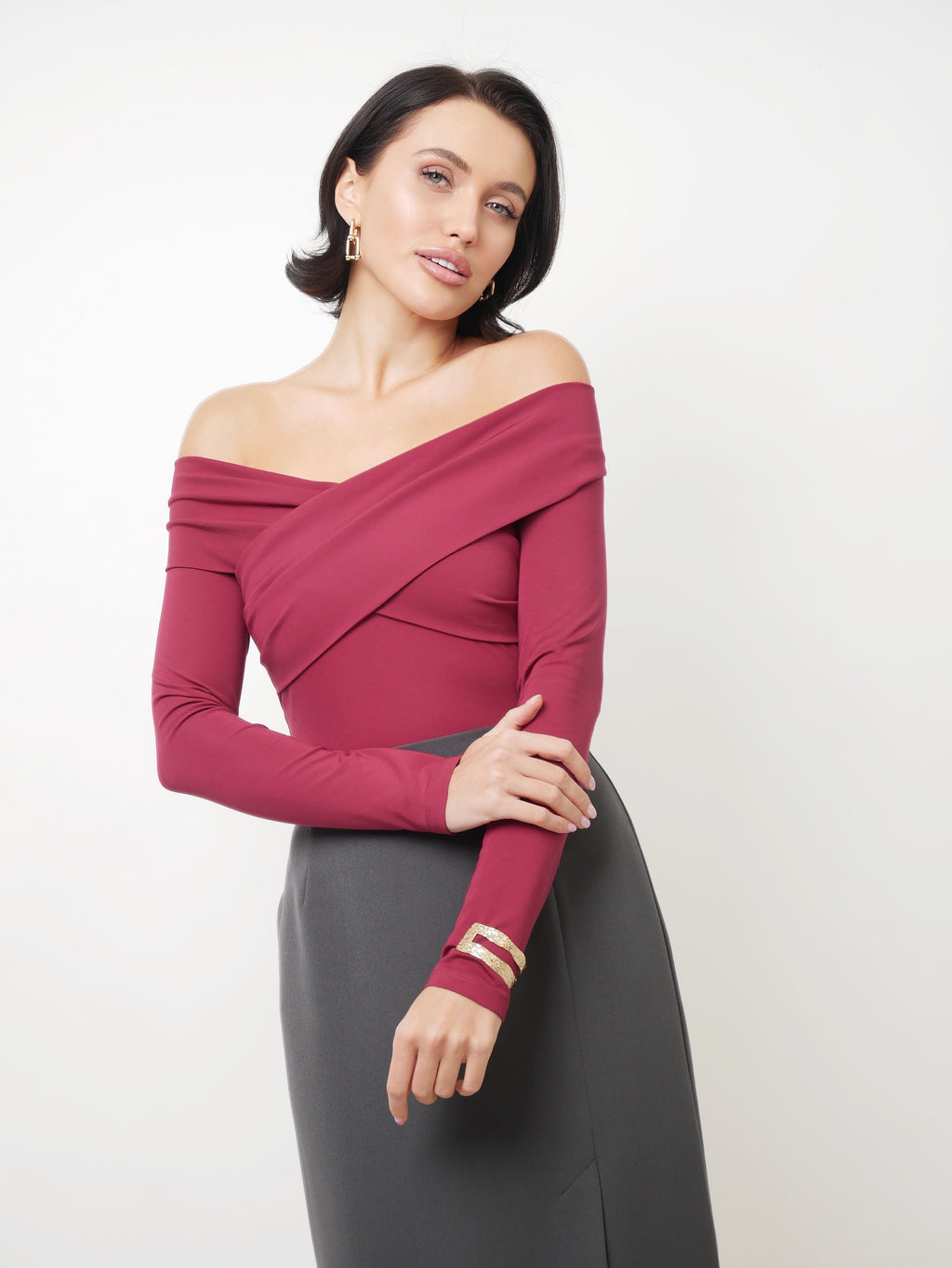 Long sleeve bordo