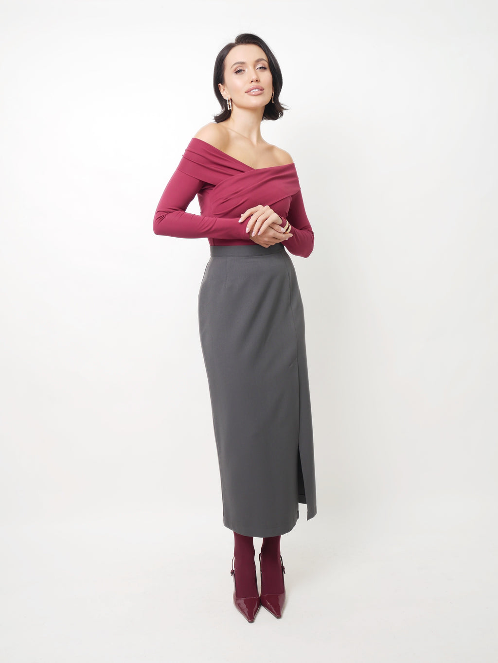 Long sleeve bordo