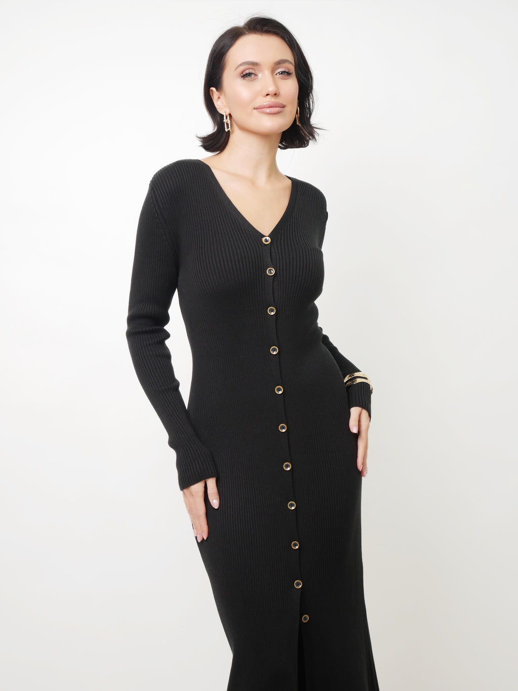 Šaty "Rib" black