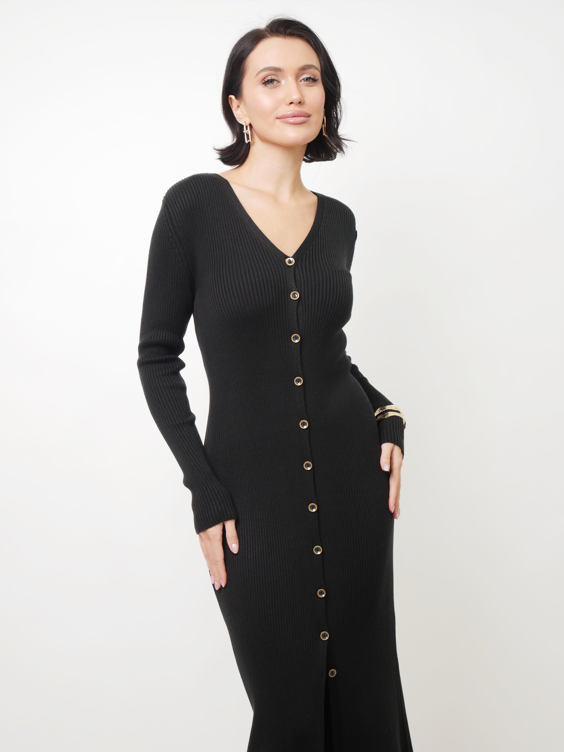 Šaty "Rib" black