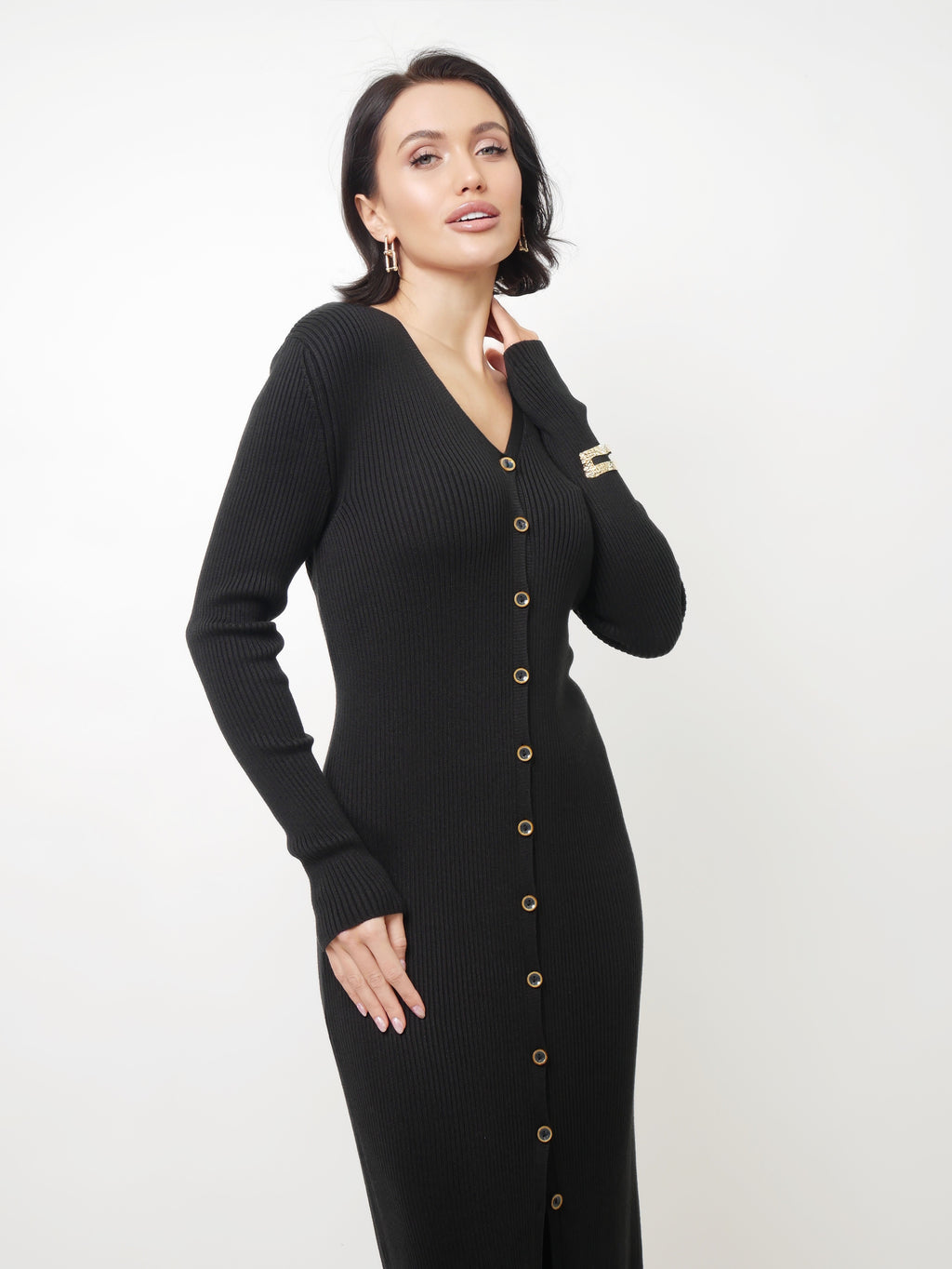 Šaty "Rib" black