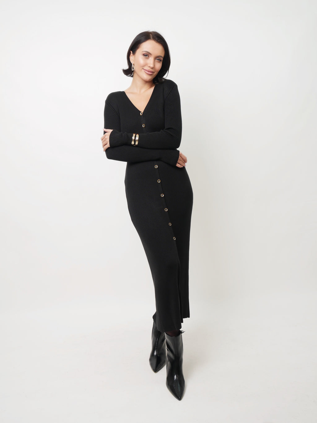 Šaty "Rib" black