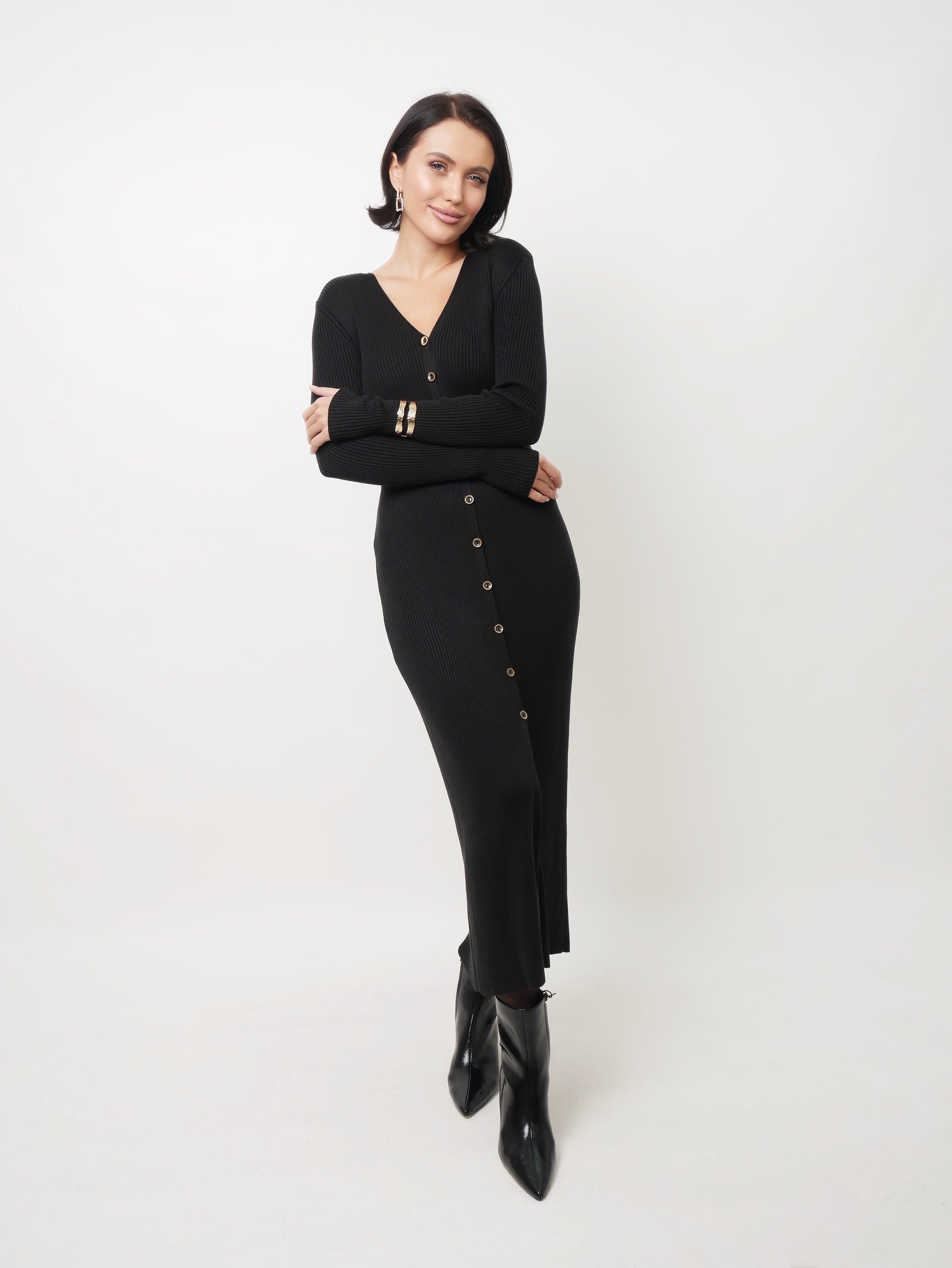 Šaty "Rib" black