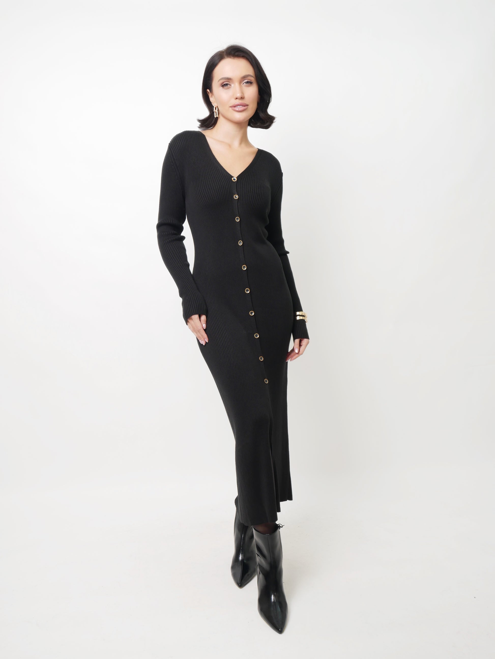 Šaty "Rib" black