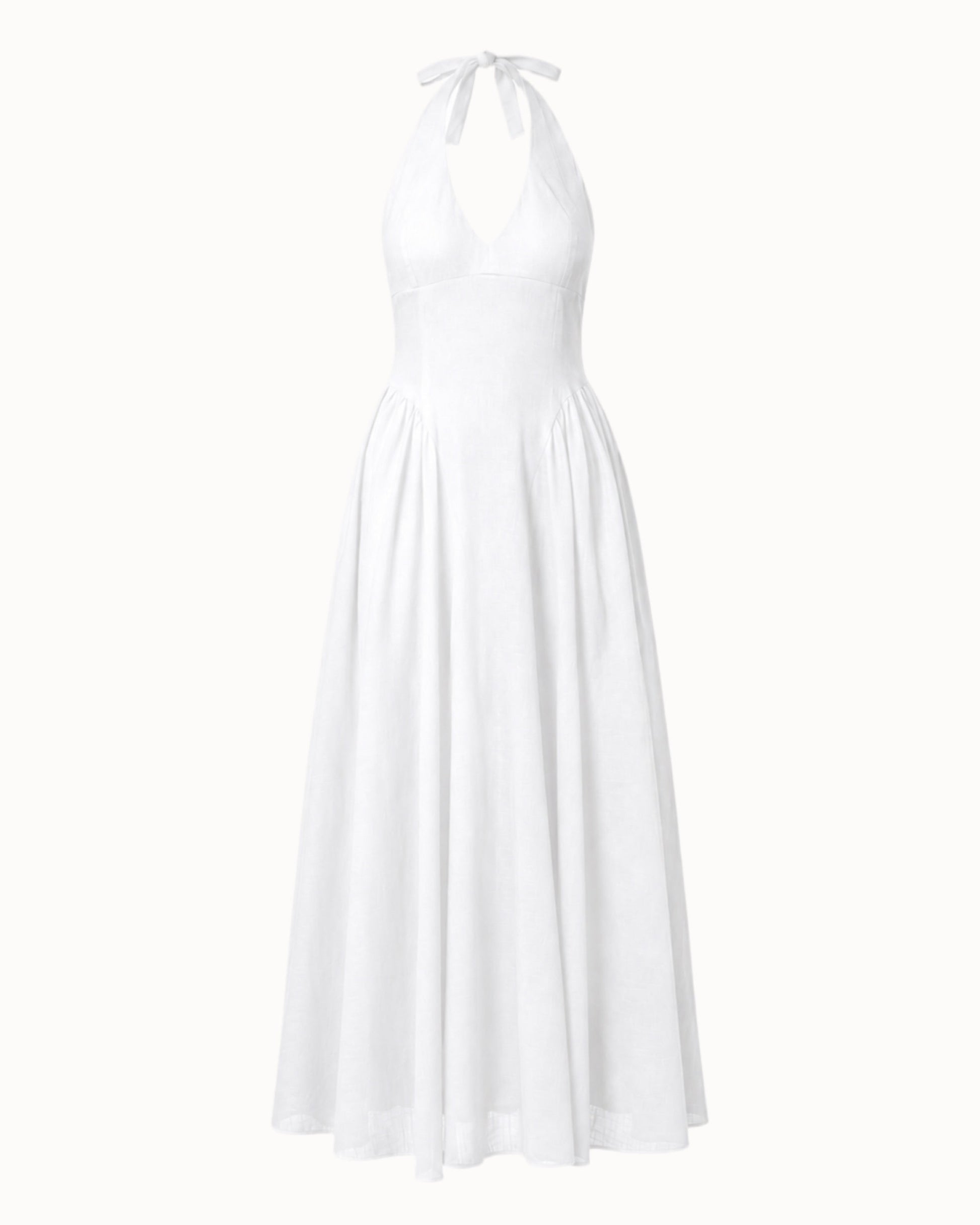 Šaty "Reign linen" white