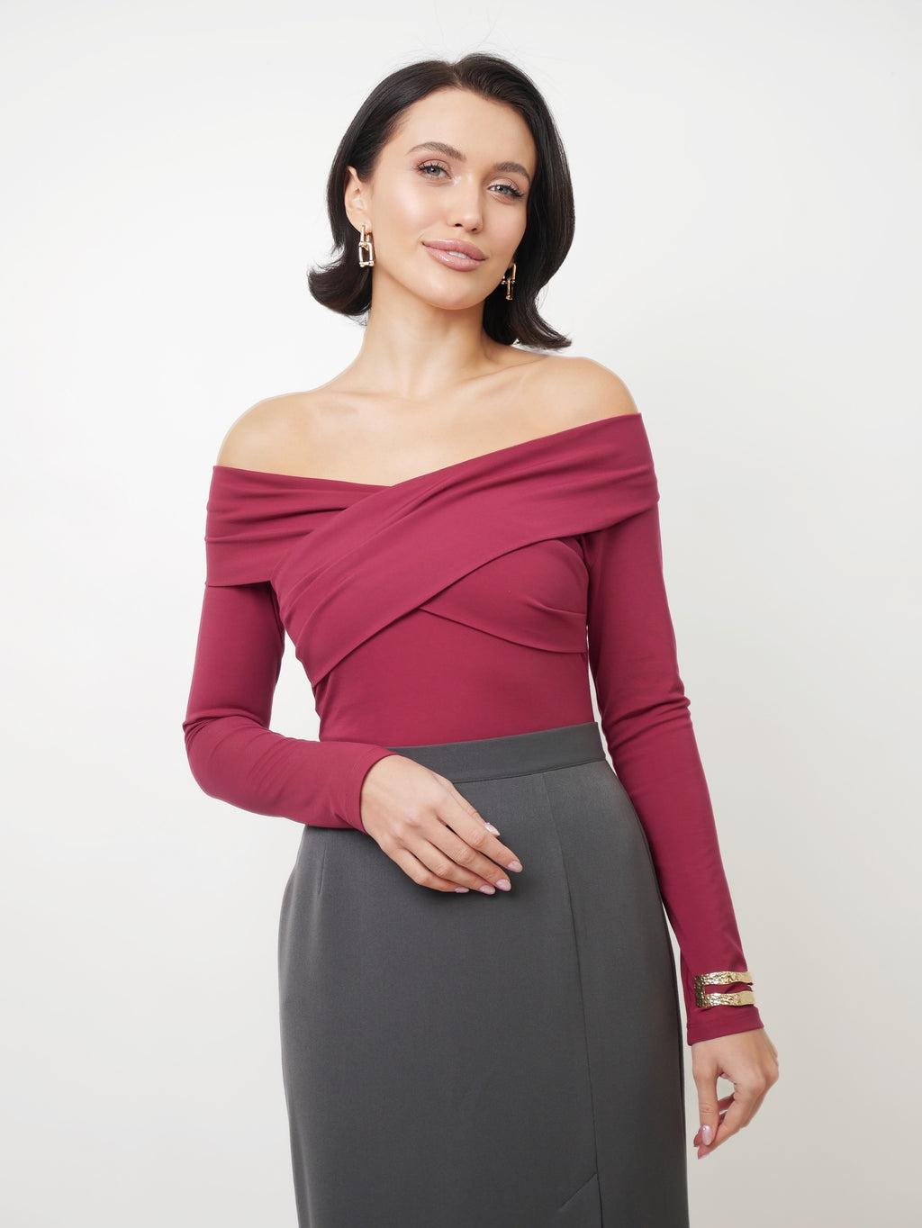 Long sleeve bordo