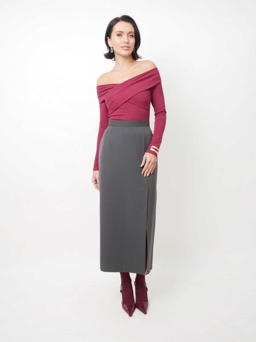 Long sleeve bordo