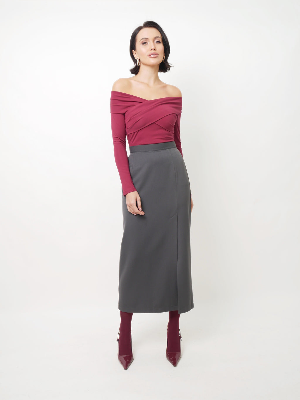 Long sleeve bordo