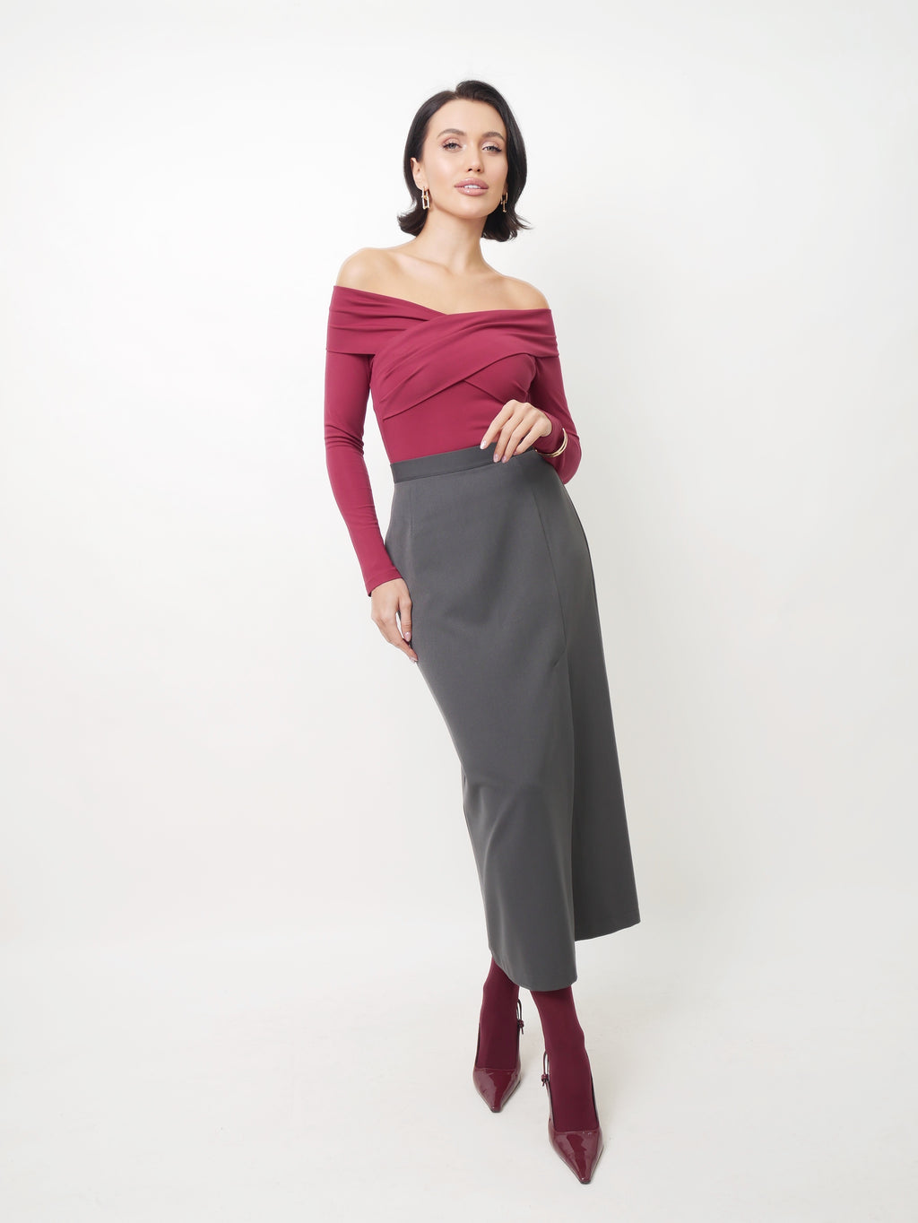 Long sleeve bordo