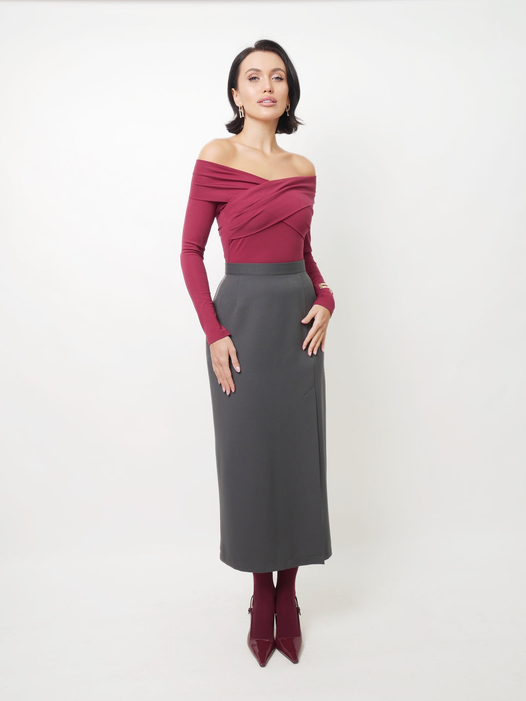Long sleeve bordo