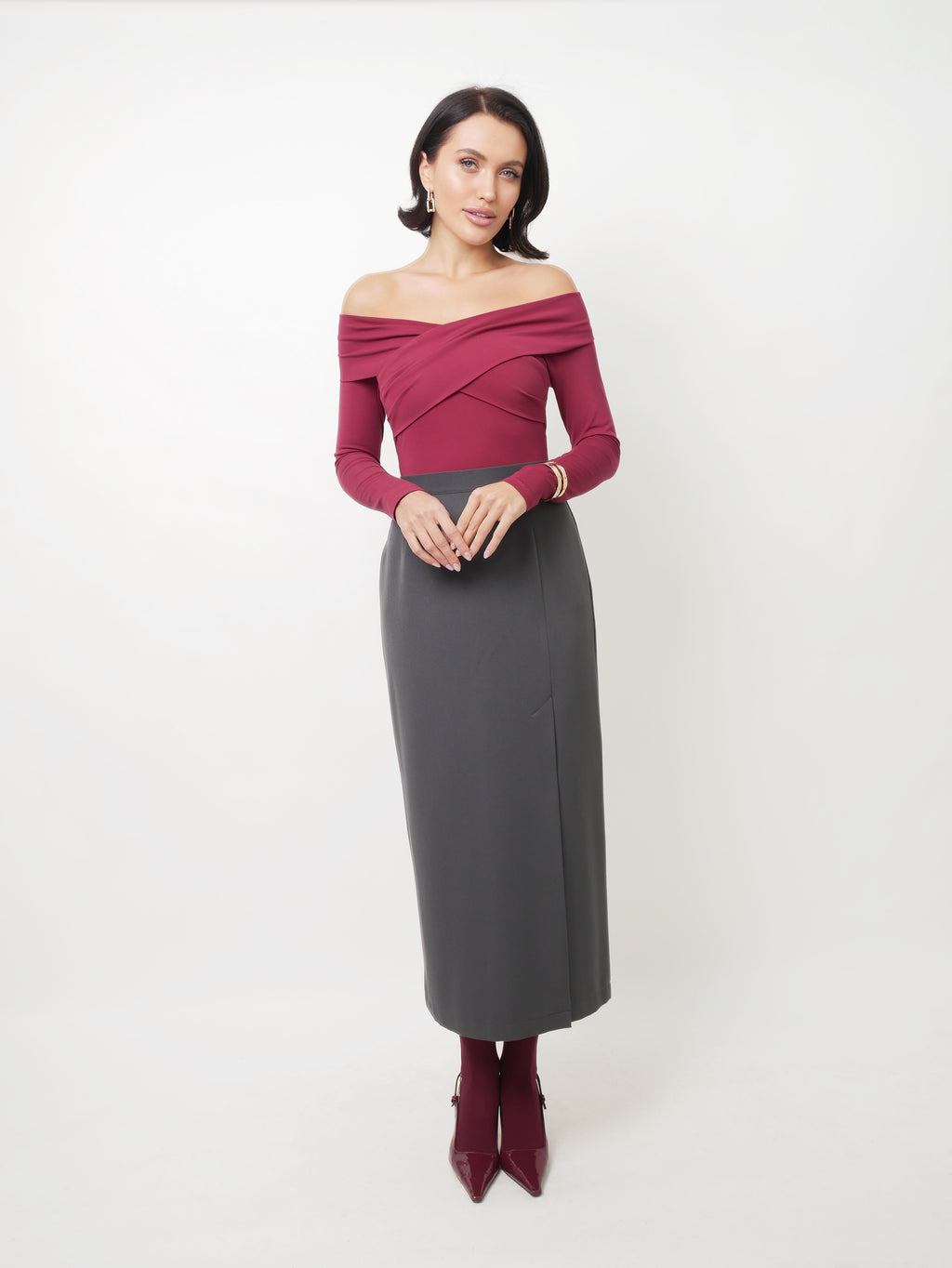 Long sleeve bordo