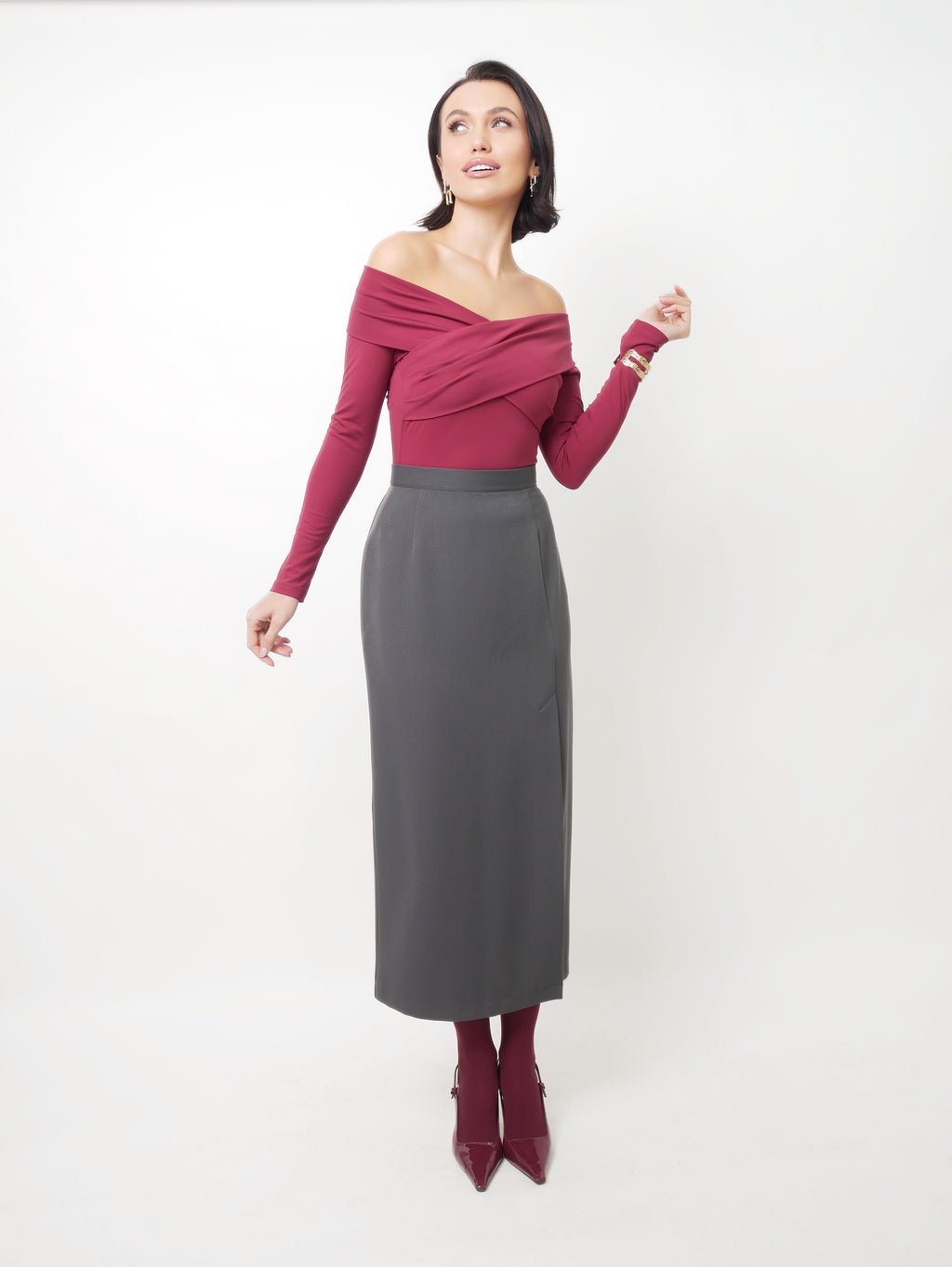 Long sleeve bordo