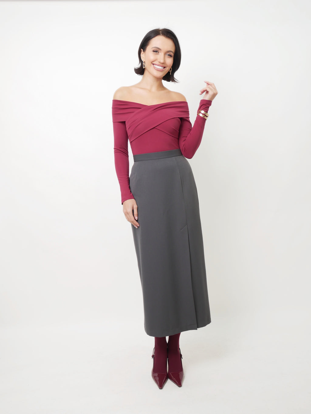Long sleeve bordo