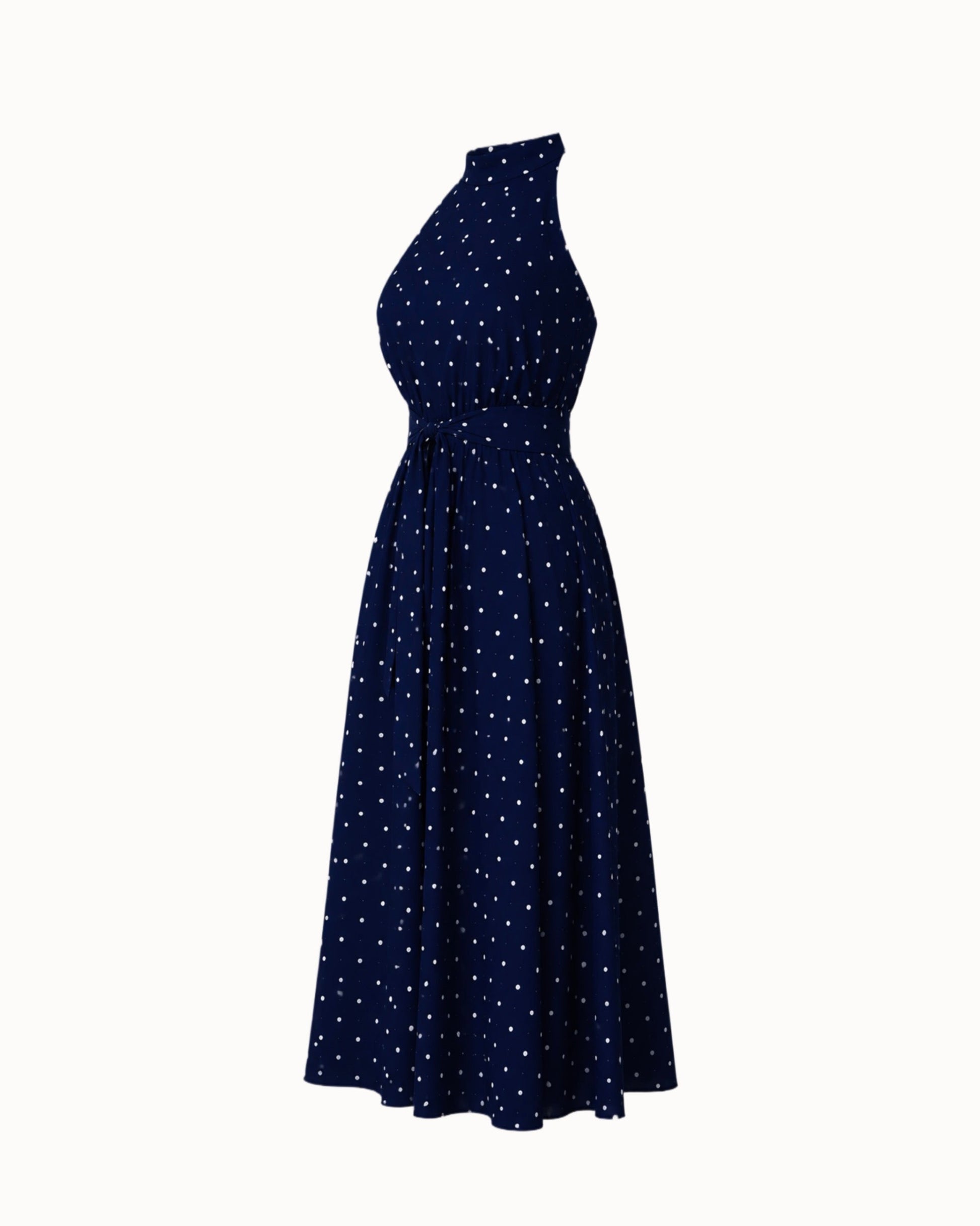 Šaty "Polka dot" navy