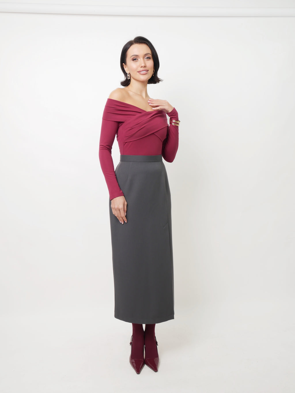 Long sleeve bordo