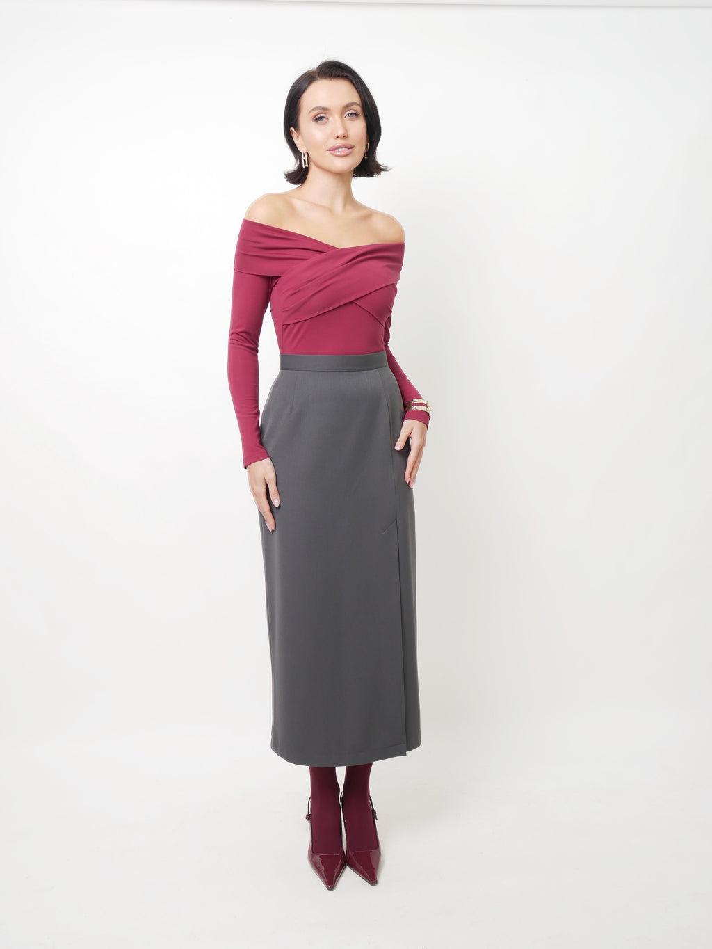Long sleeve bordo