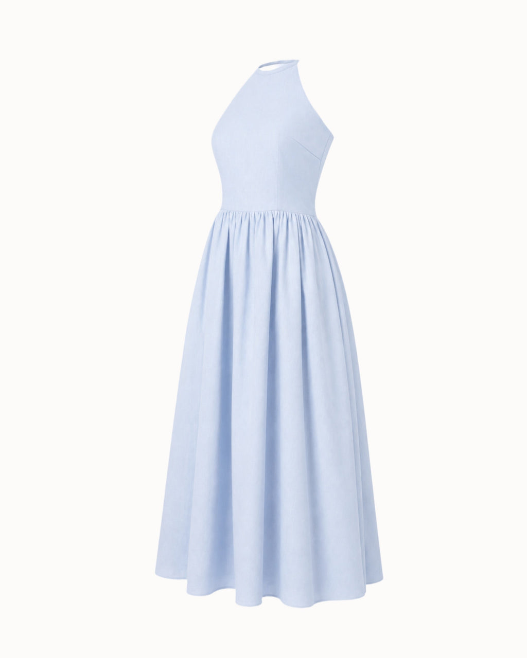 Šaty "Cindy" blue ramie