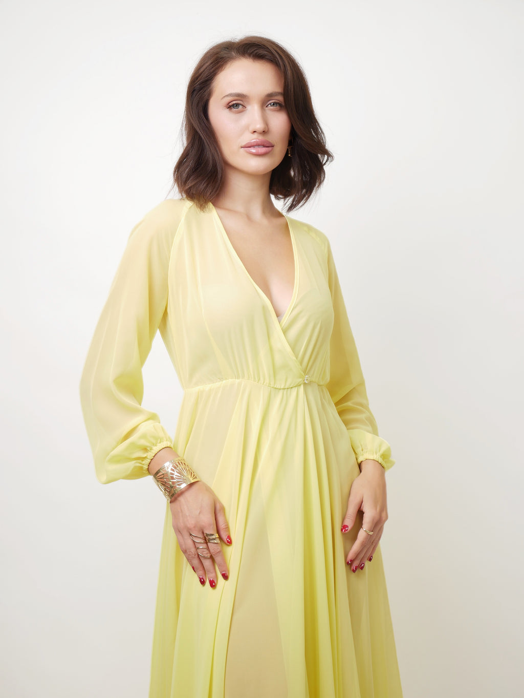 Přehoz "Double" lemon yellow