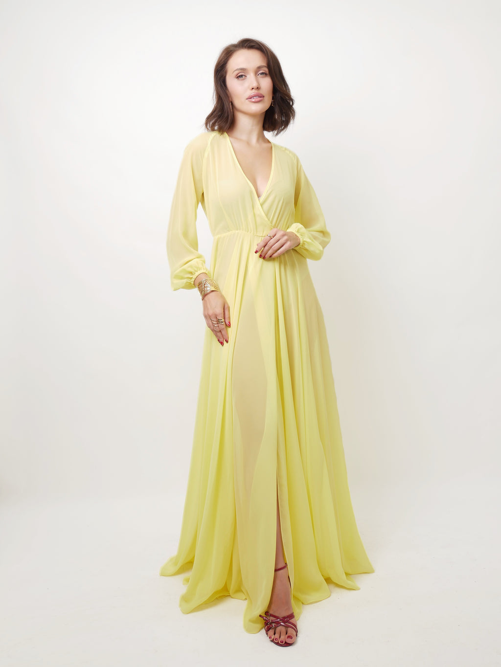 Přehoz "Double" lemon yellow