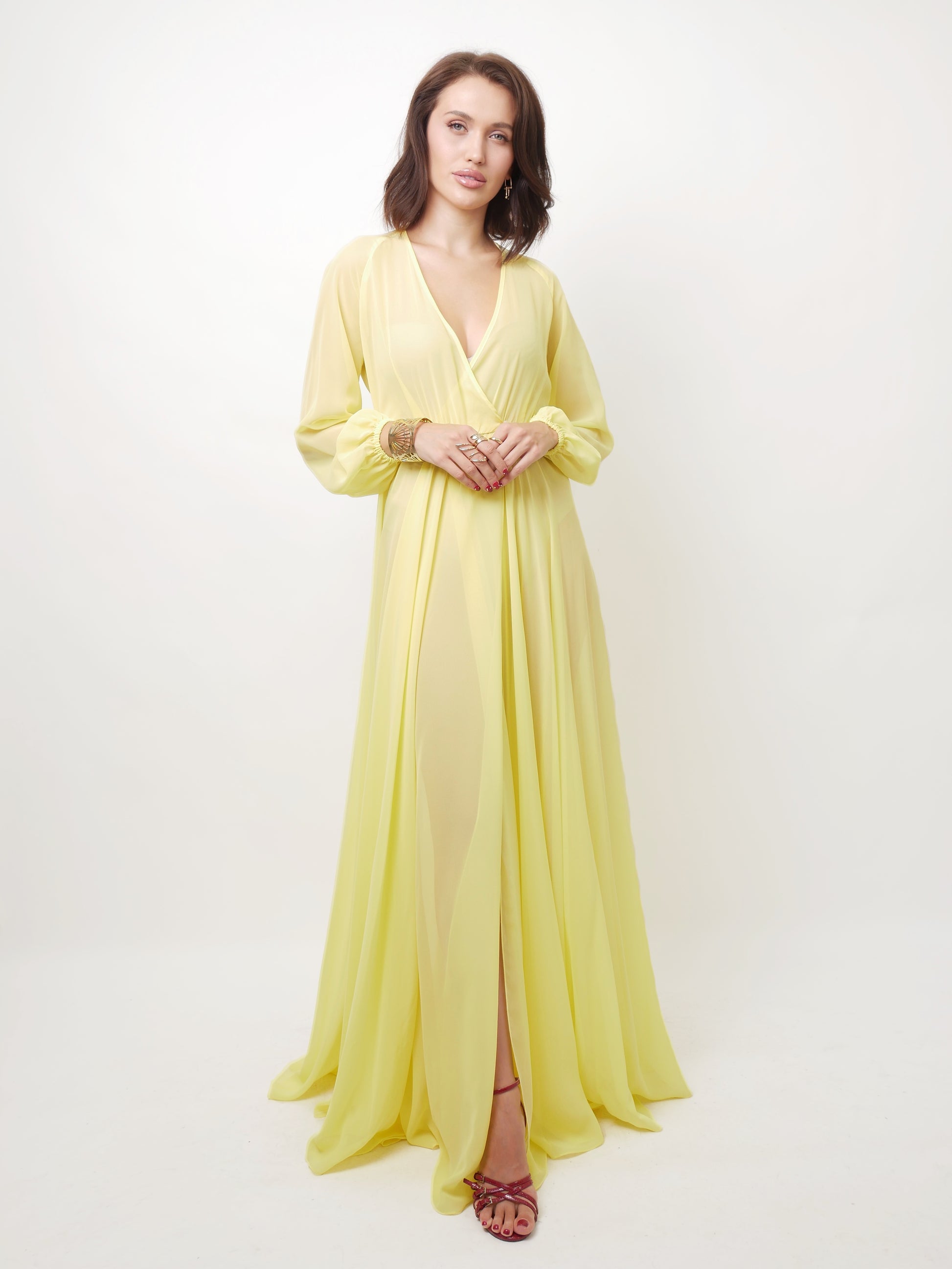 Přehoz "Double" lemon yellow