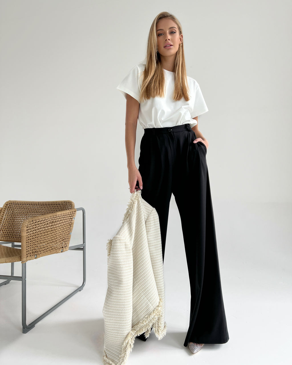 Kalhoty "Wide" black