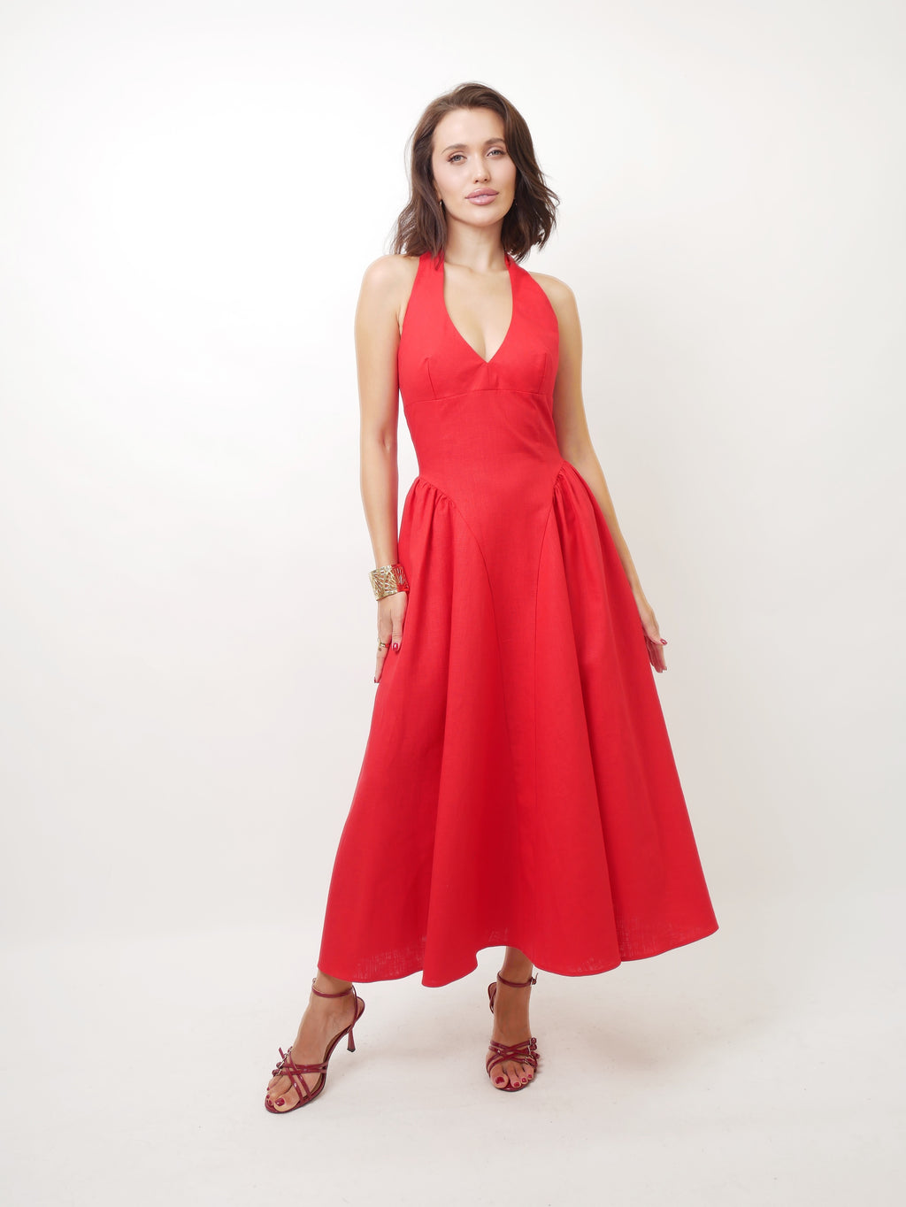 Šaty "Reign ramie" red