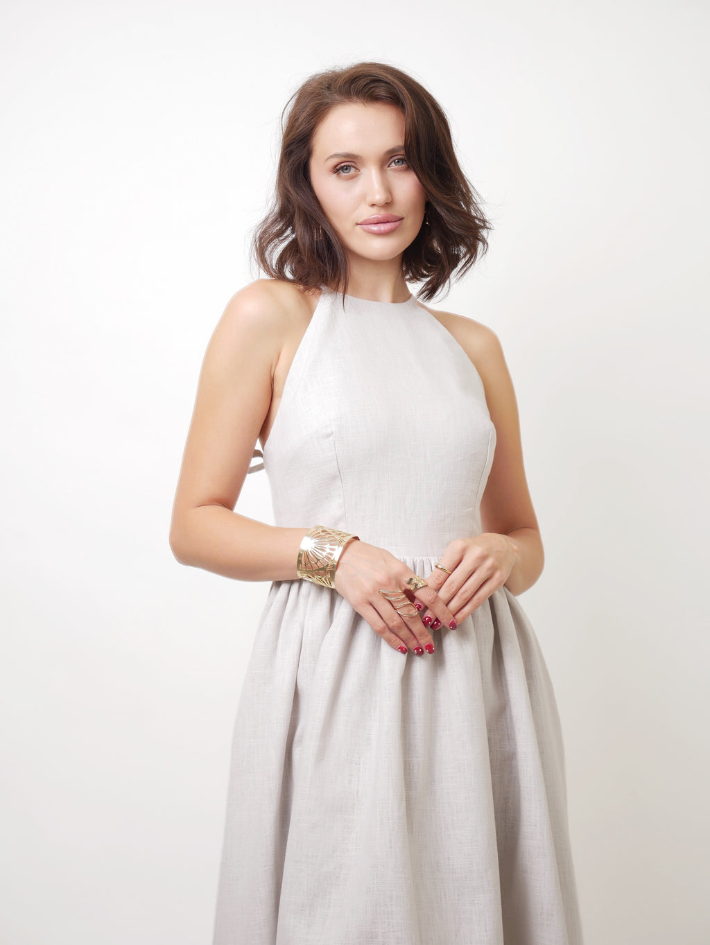 Šaty "Cindy" grey ramie