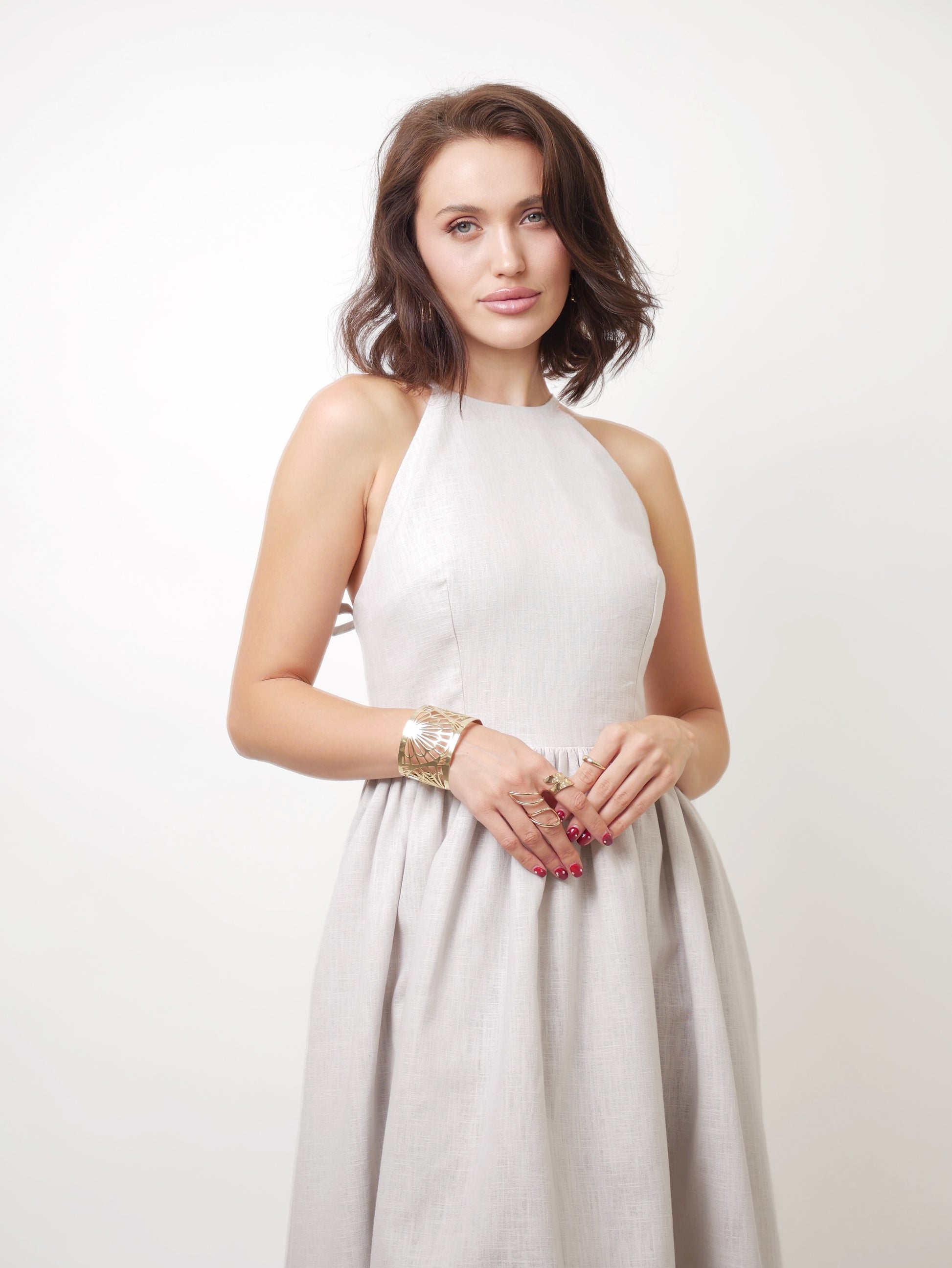Šaty "Cindy" grey ramie