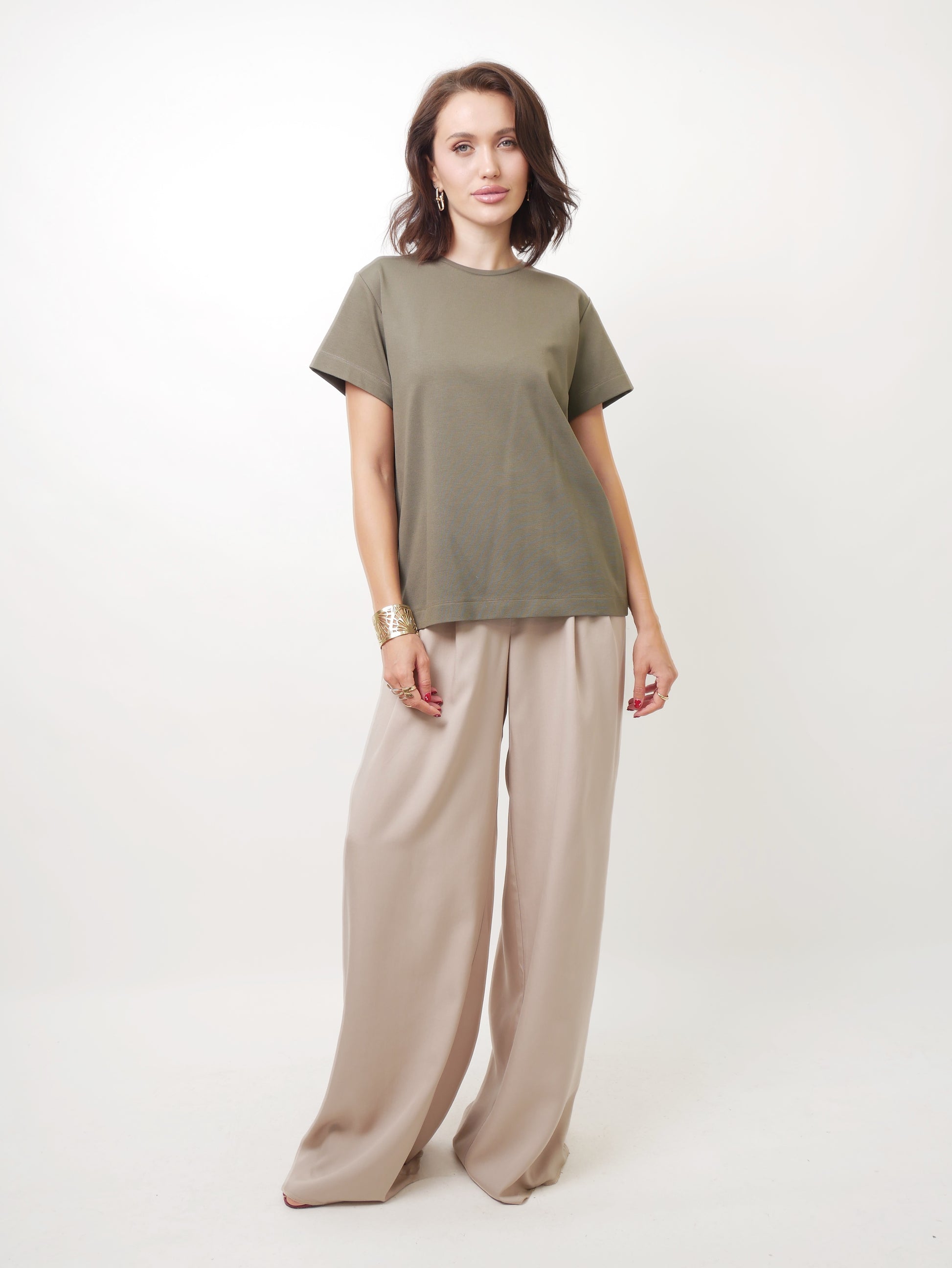 Tričko "Basic" khaki