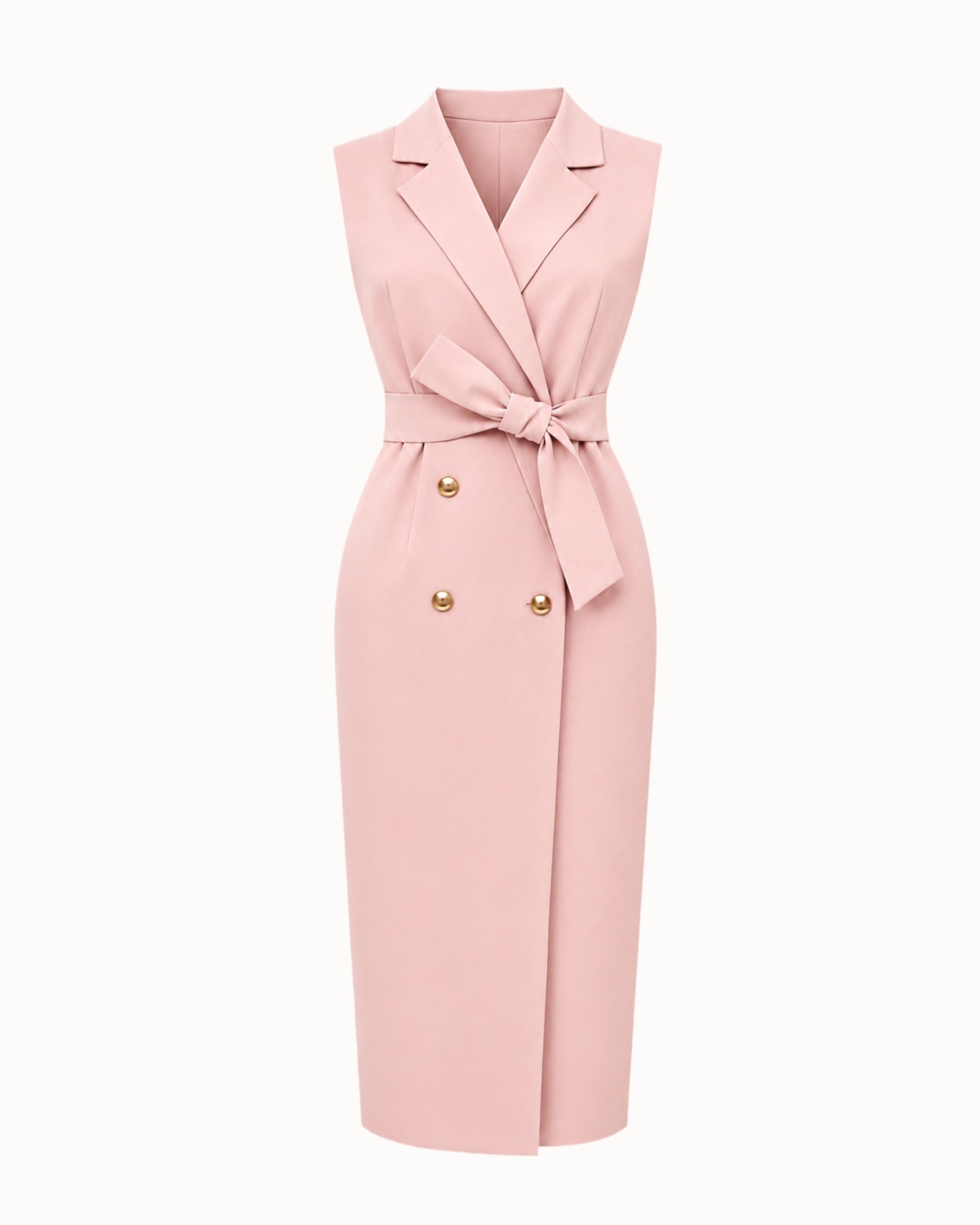 Šaty "Vest" pastel pink