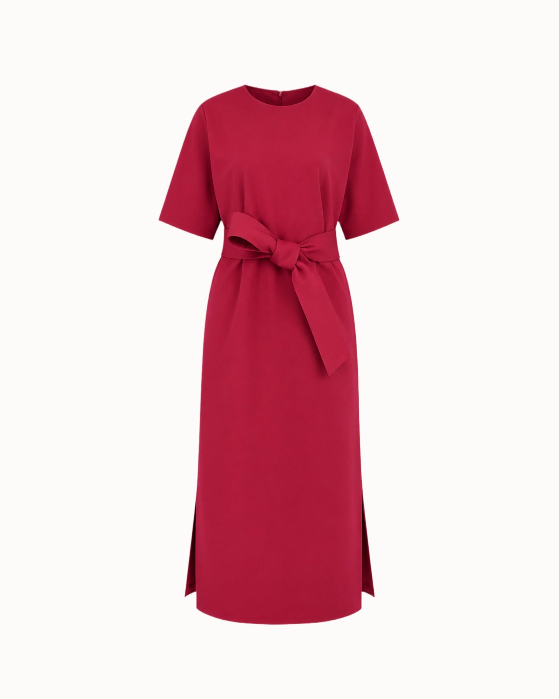 Šaty "Base A" dark red