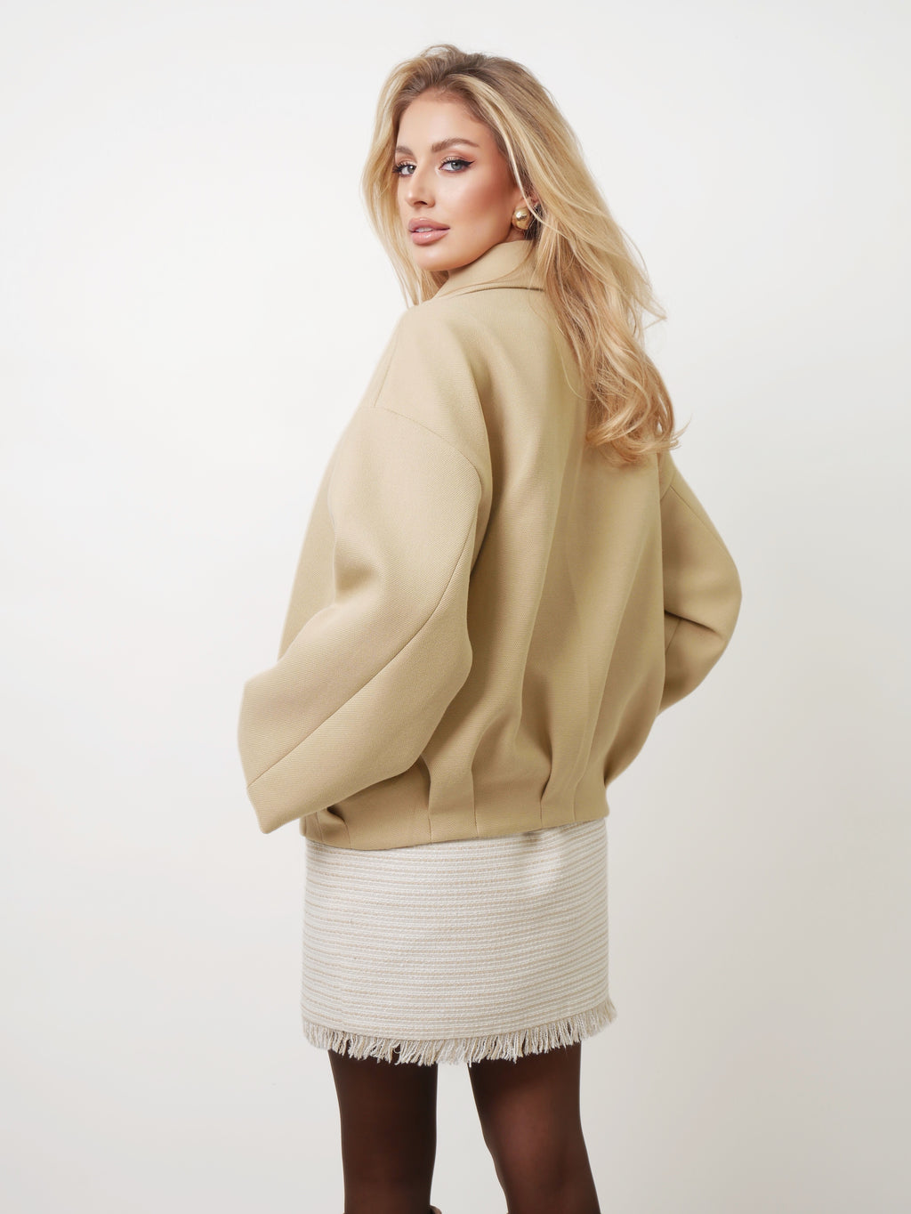 Tvídová sukně "Beige"
