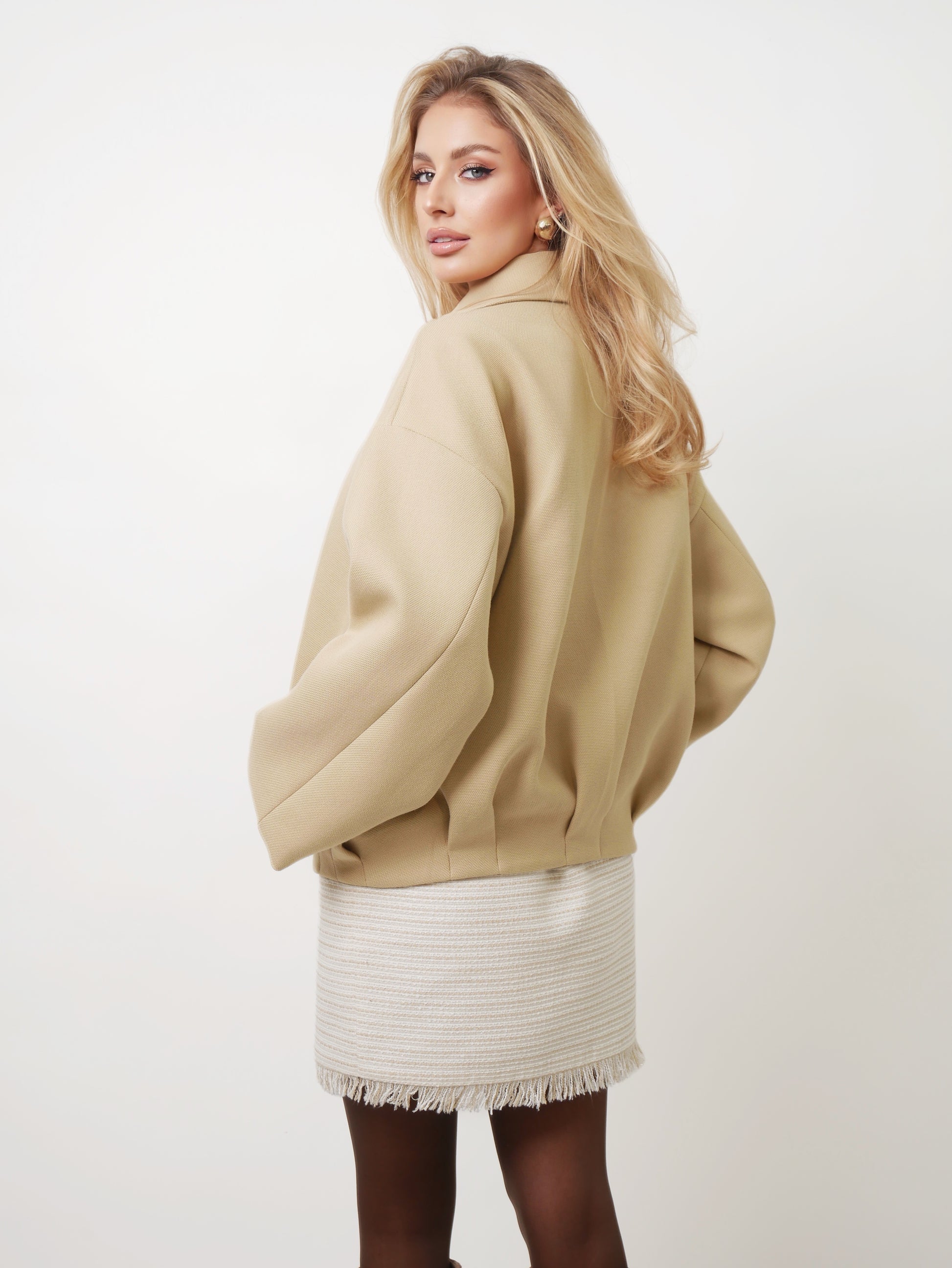 Tvídová sukně "Beige"