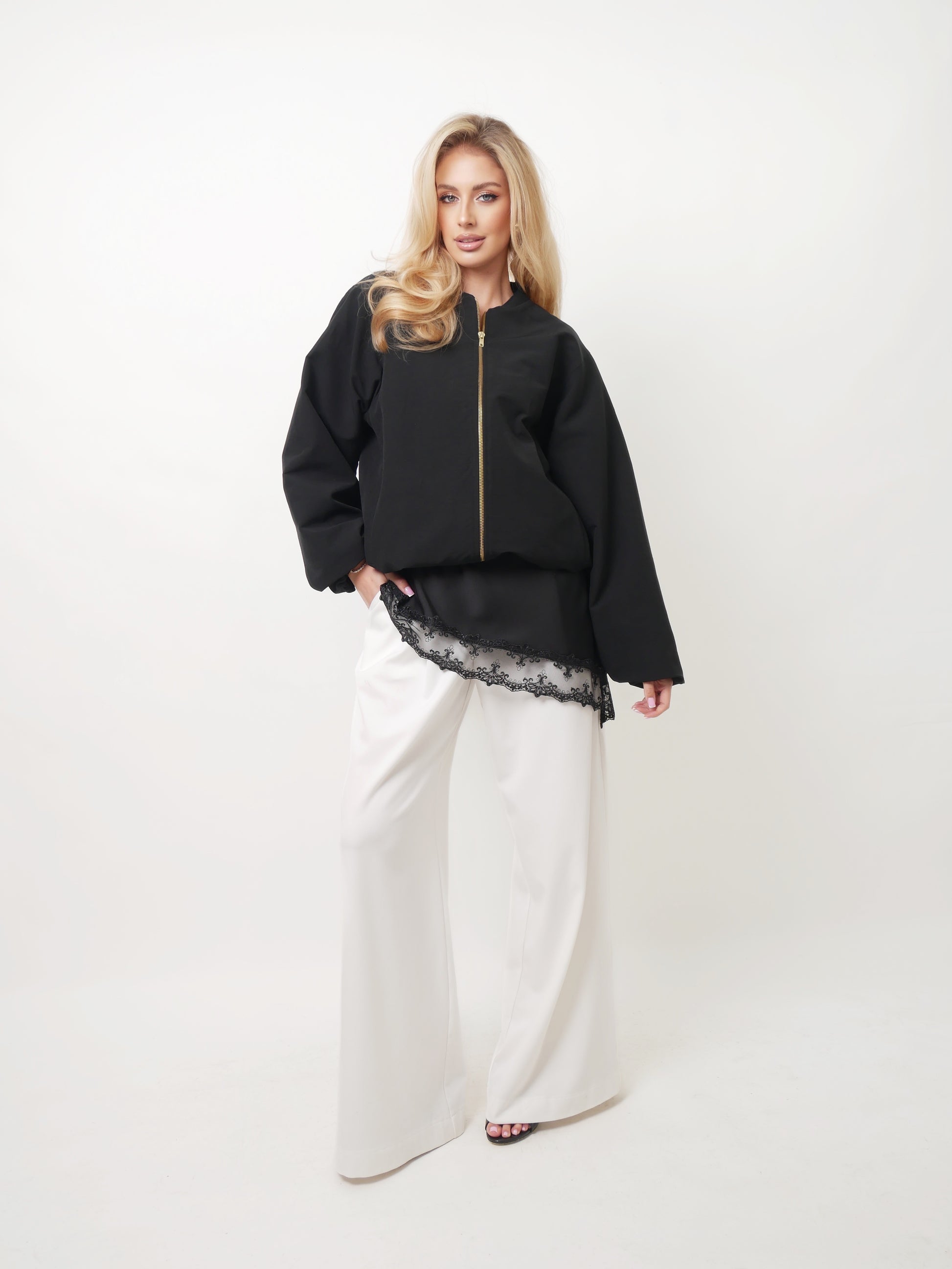 Saténový top "Lace"
