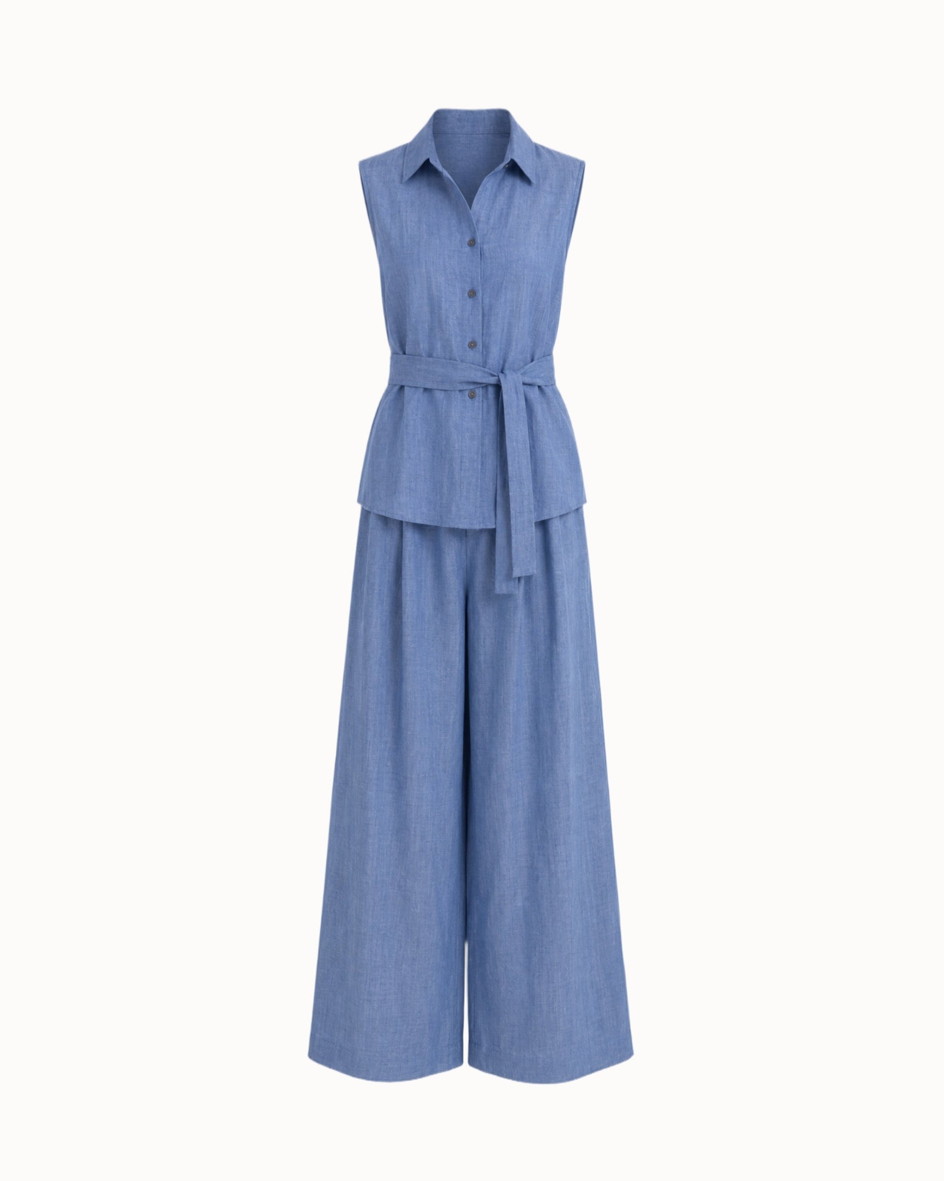 Kalhoty "Toby len premium" blue