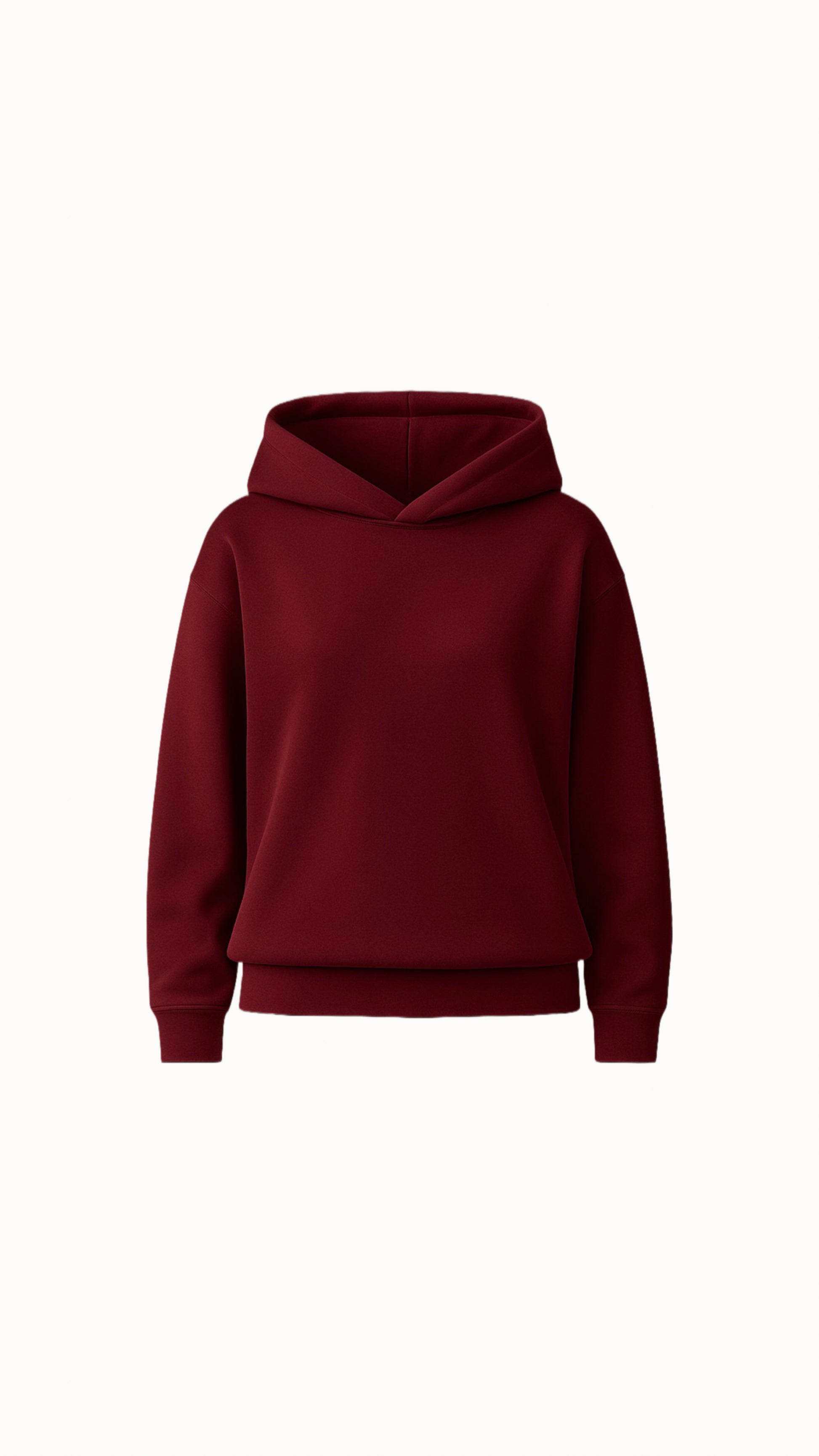 Mikina s kapucí bordo