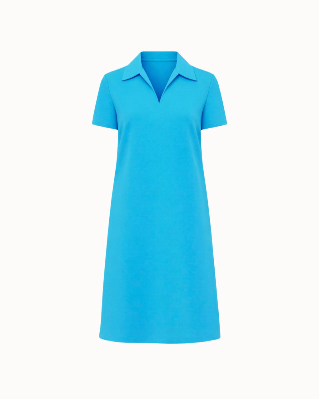 Šaty "Basic Polo" aqua