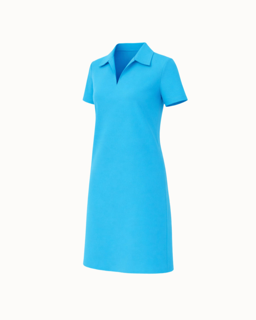 Šaty "Basic Polo" aqua