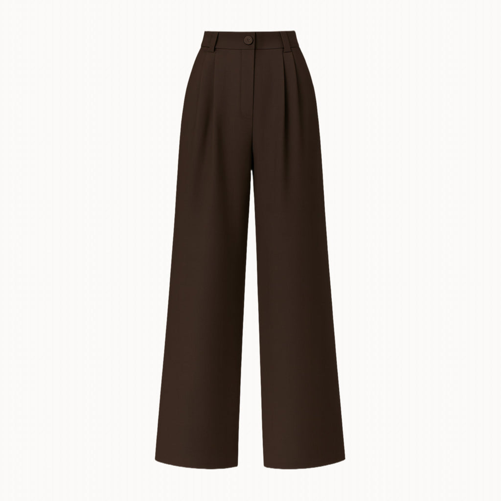 Kalhoty "Wide" dark chocolate