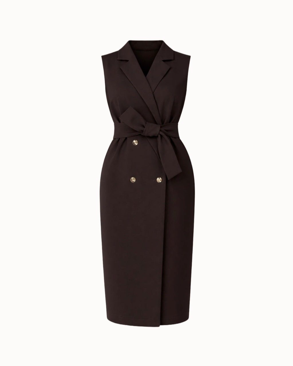 Šaty "Vest" dark chocolate