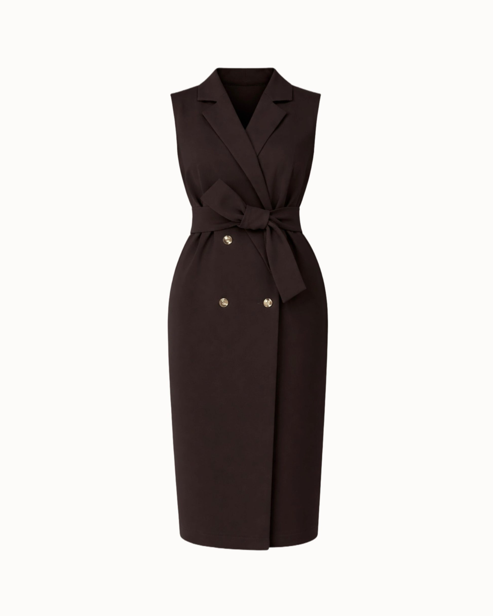 Šaty "Vest" dark chocolate